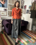 Dries Van Noten 90s Taffeta Maxi Skirt