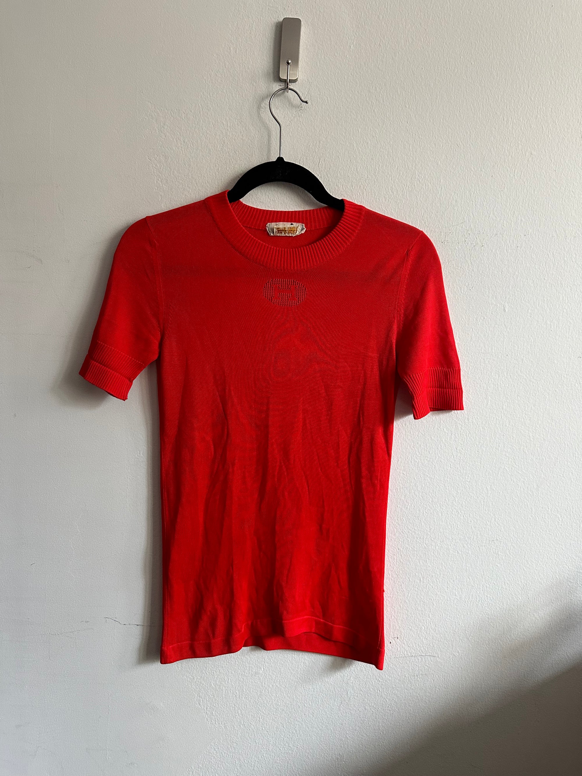1980s Hermes Knit Silk Top