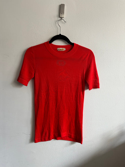 1980s Hermes Knit Silk Top