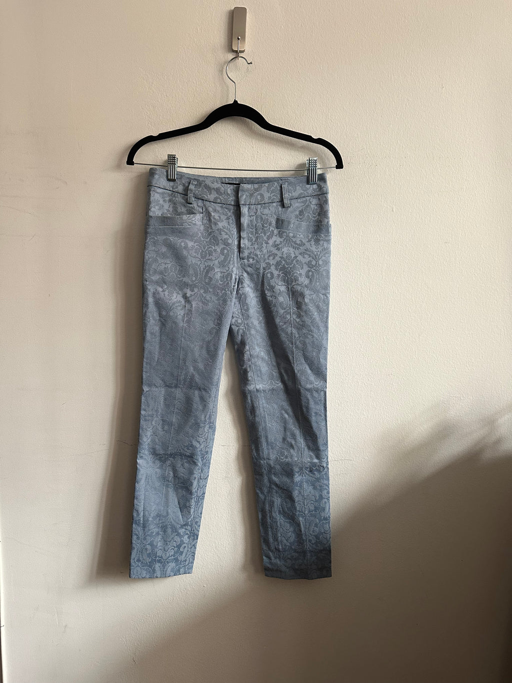Misch Masch Silk Brocade Cigarette Pants