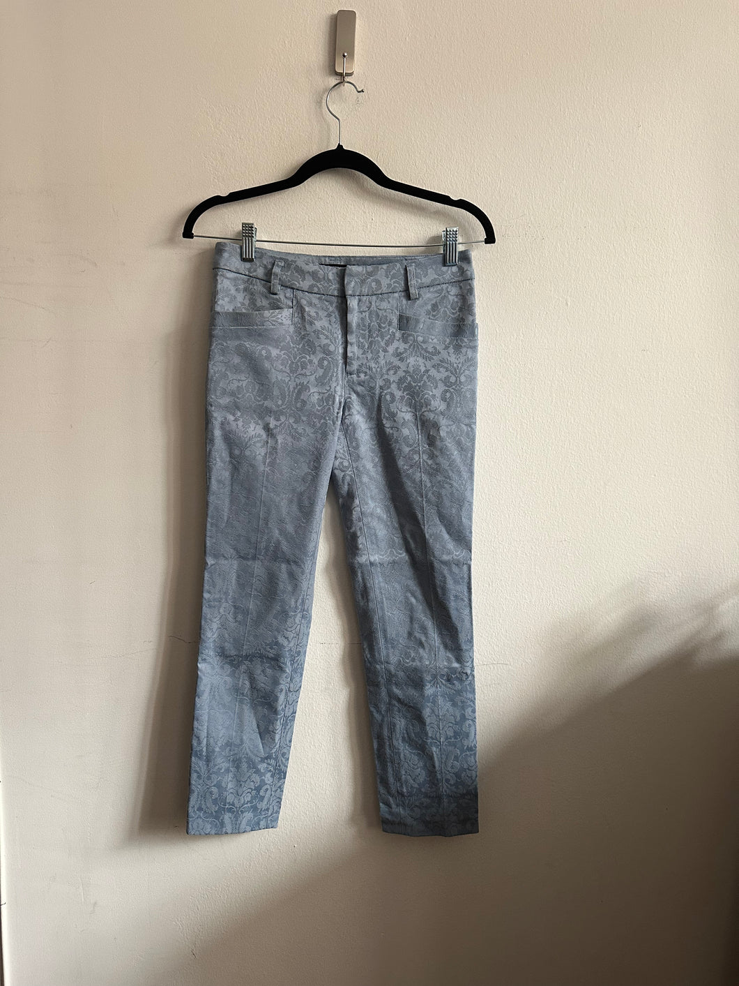 Misch Masch Silk Brocade Cigarette Pants