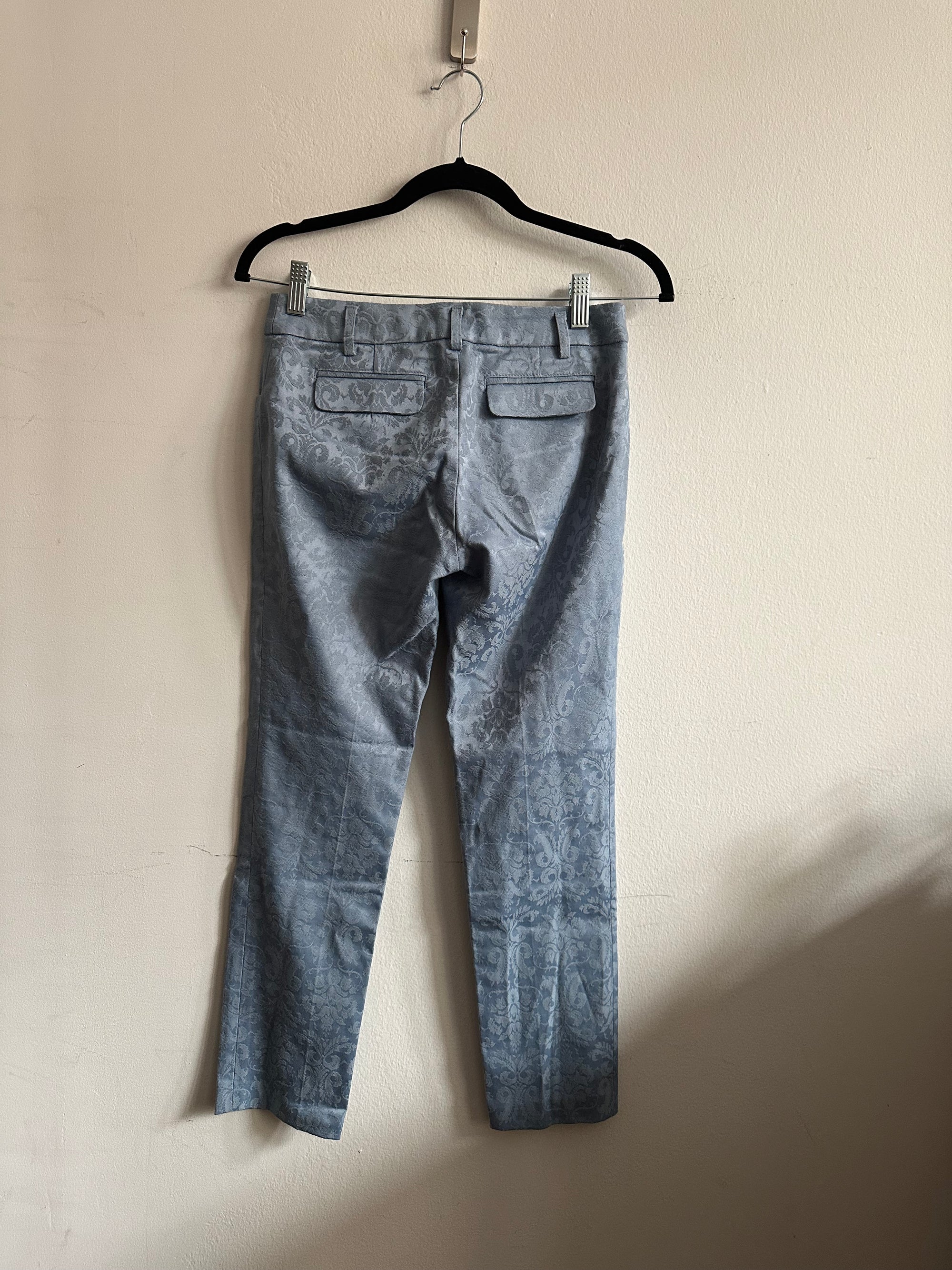 Misch Masch Silk Brocade Cigarette Pants