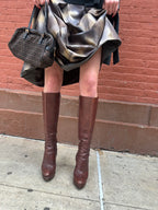 Prada Leather Knee High Boots Size 39.5