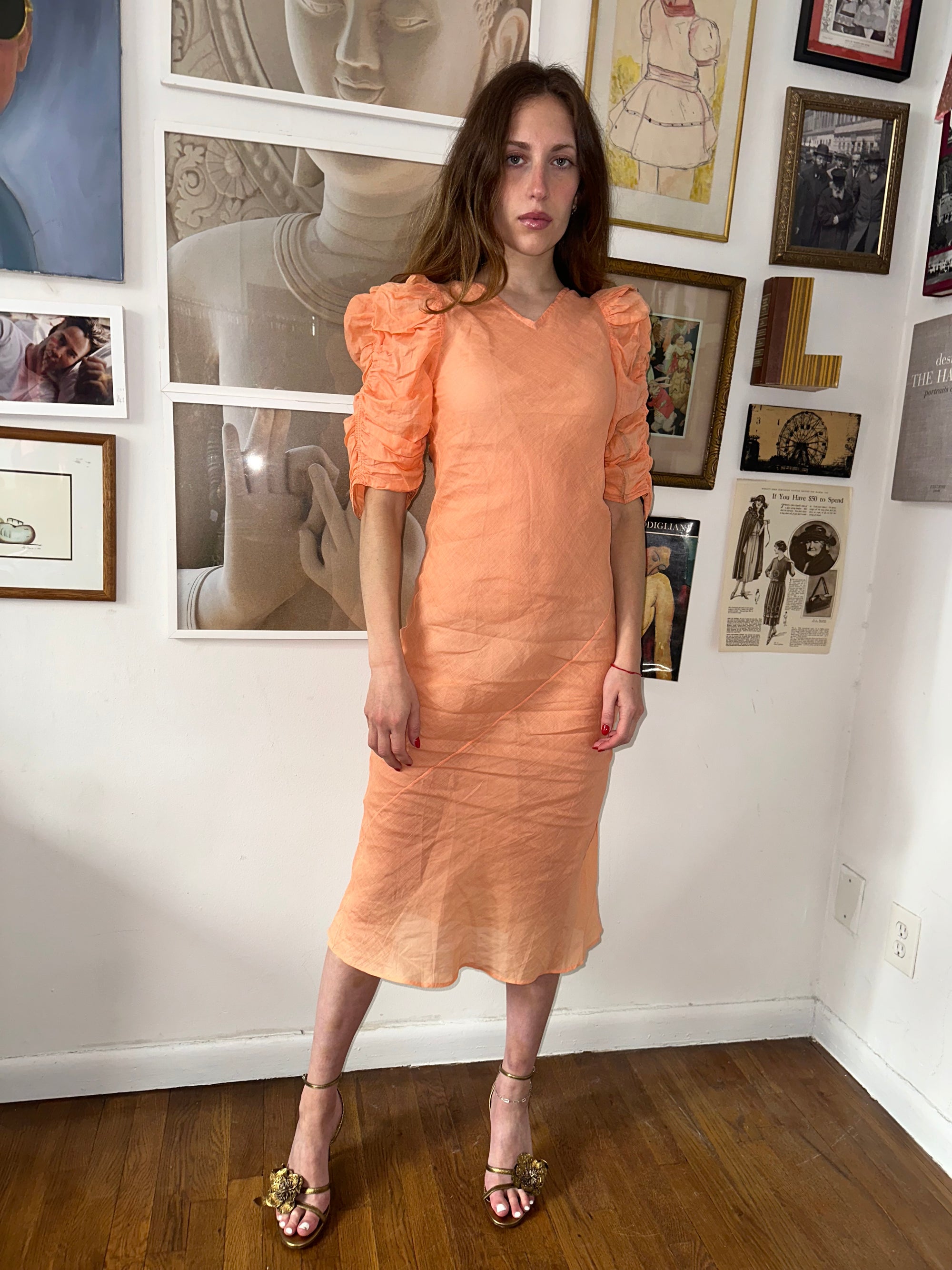 French Linen 80s Bias Cut Dress – itsvintagebitchhh