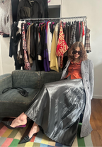Dries Van Noten 90s Taffeta Maxi Skirt