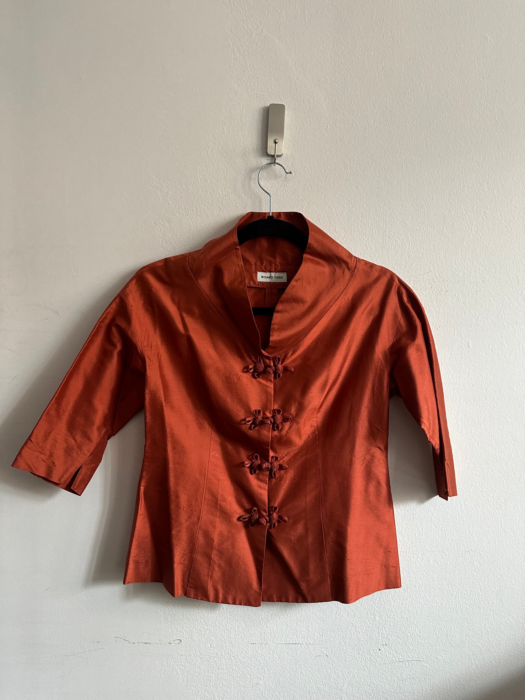 90's Romeo Gigli Raw Silk Top