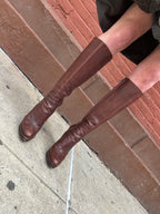 Prada Leather Knee High Boots Size 39.5