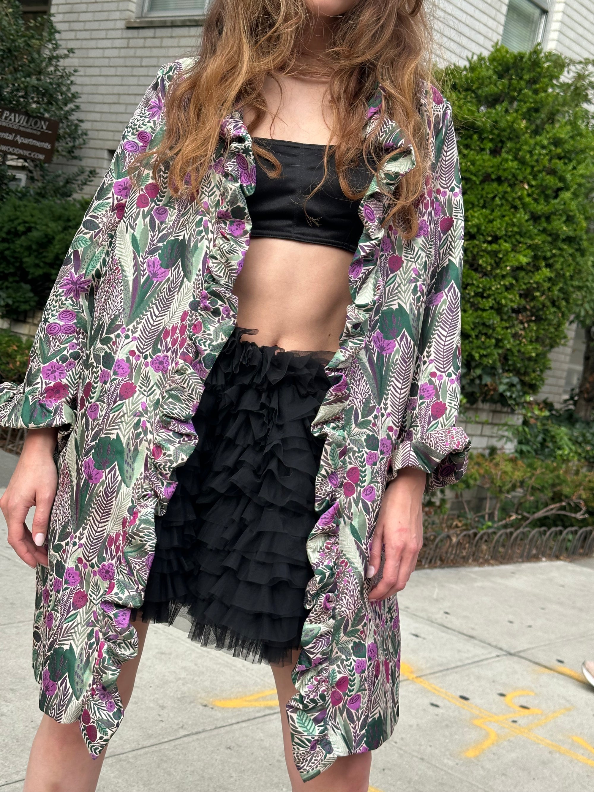 Anna Sui Brocade Evening Coat