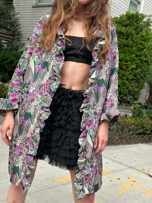 Anna Sui Brocade Evening Coat
