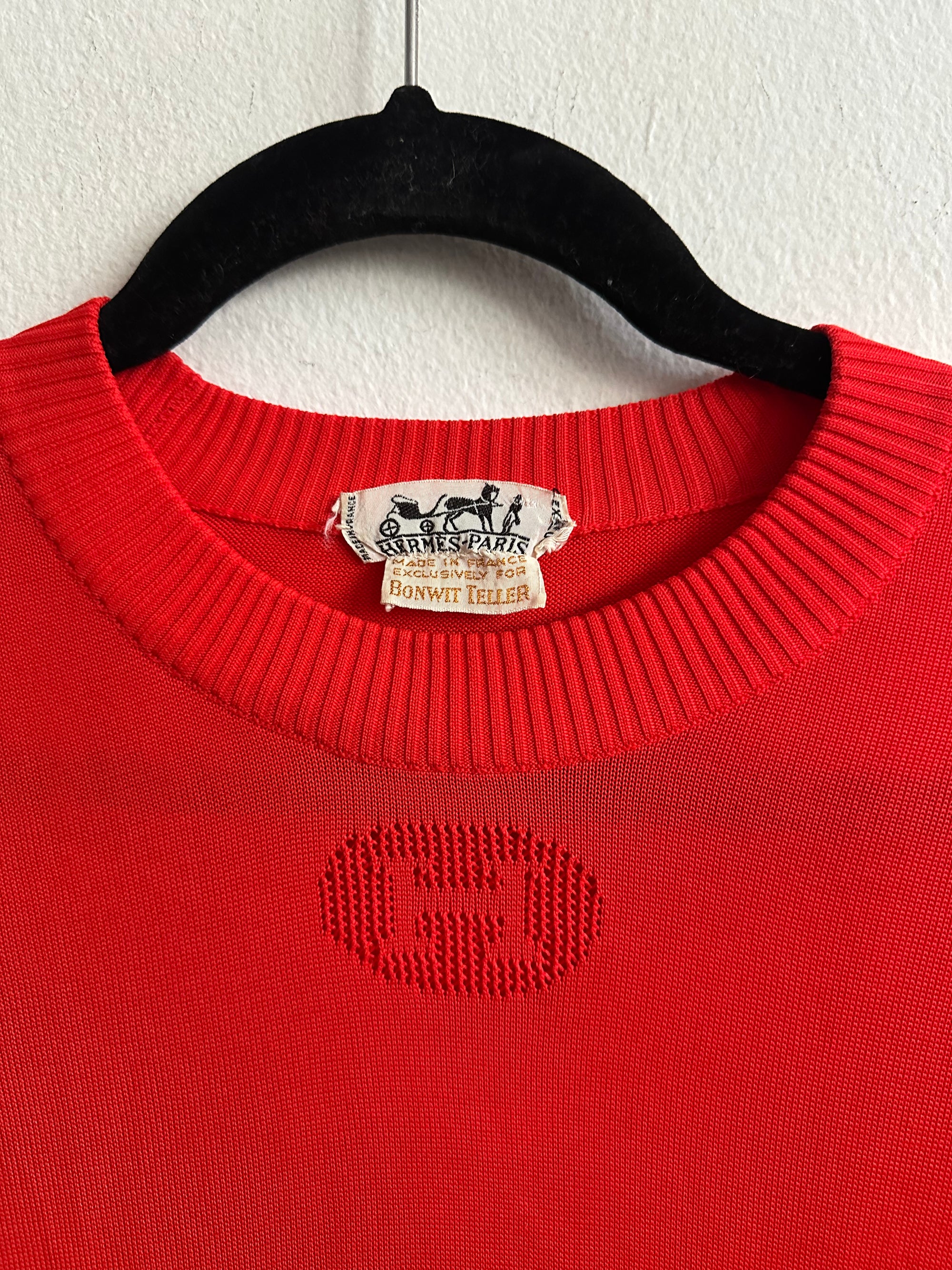 1980s Hermes Knit Silk Top