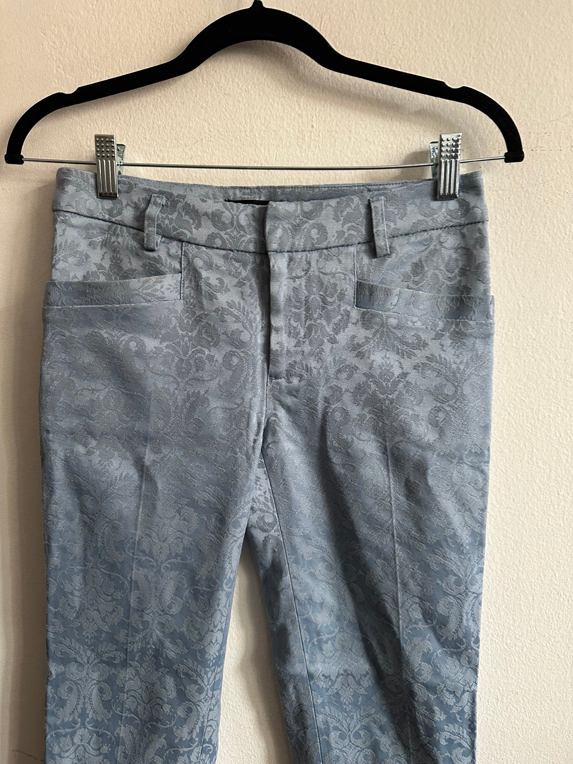 Misch Masch Silk Brocade Cigarette Pants