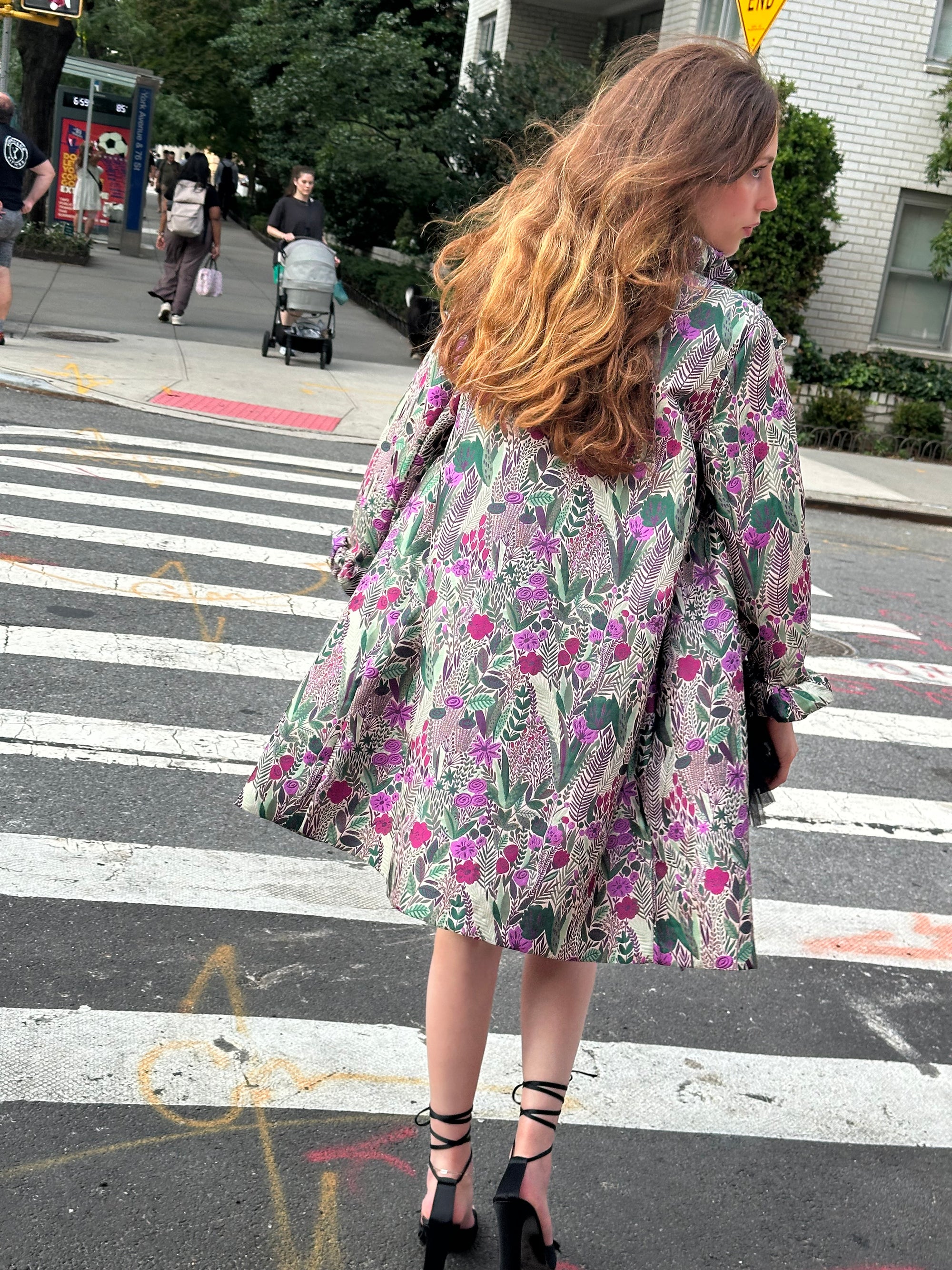 Anna Sui Brocade Evening Coat