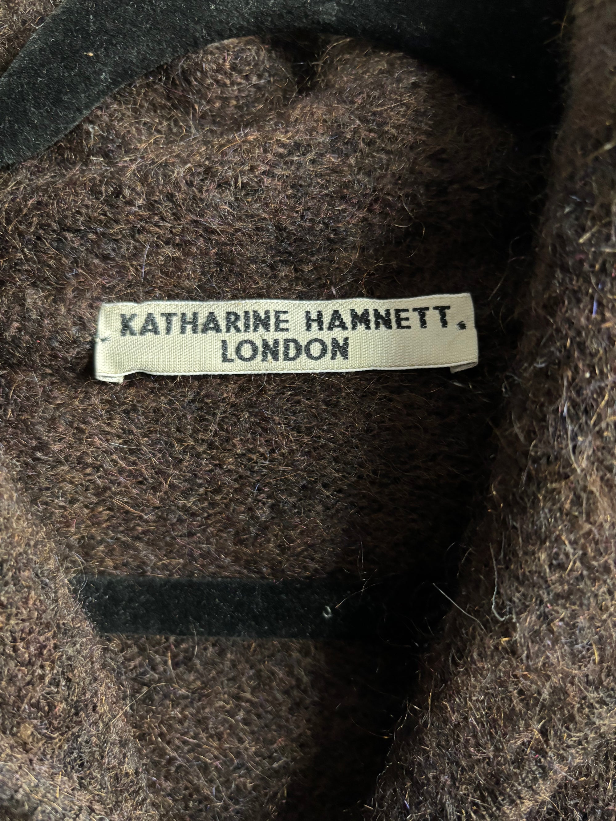 Katherine Hamnet London Mohair Zip Up