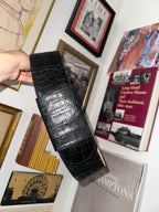 Donna Karan 90s Alligator Belt