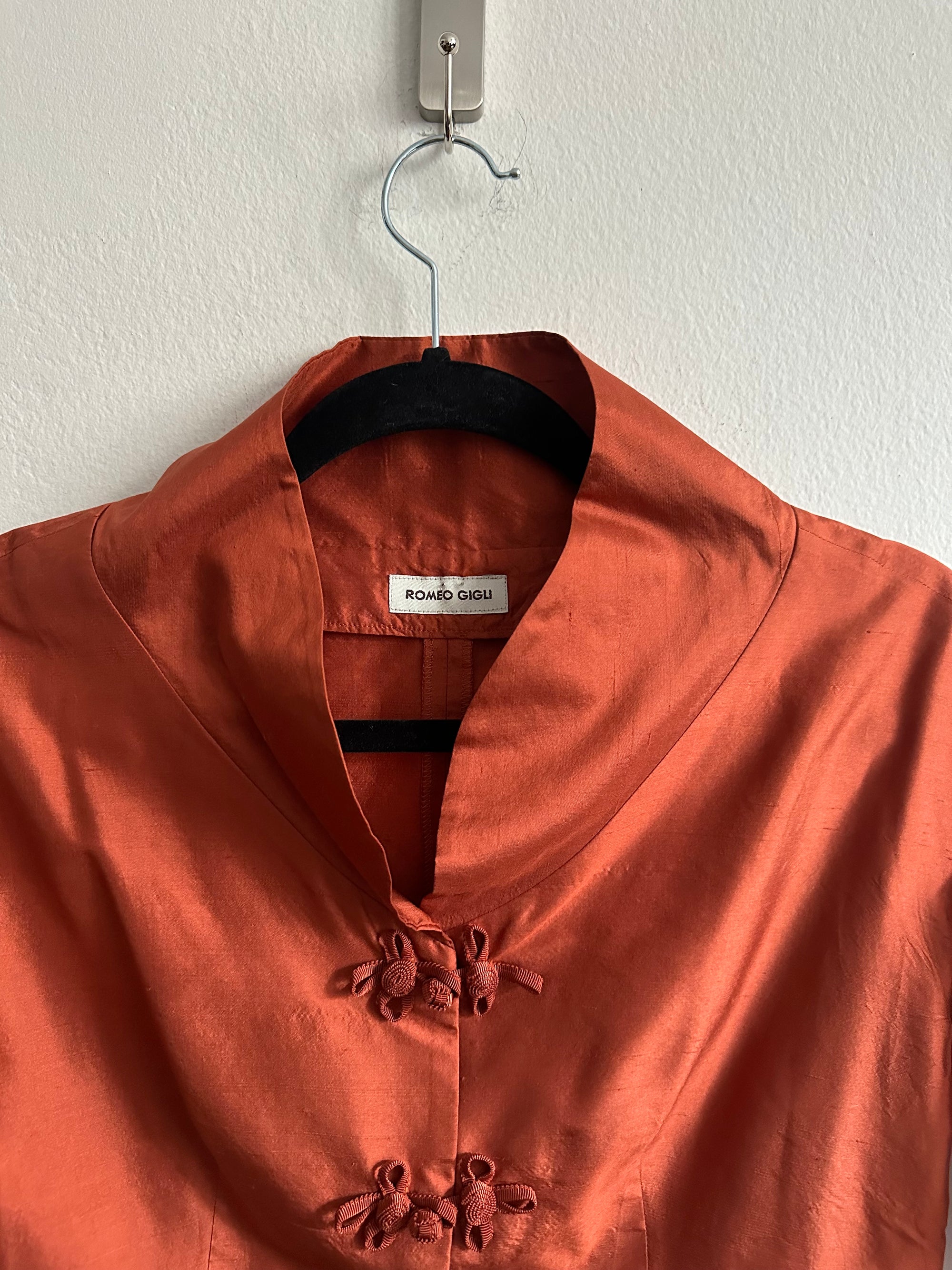 90's Romeo Gigli Raw Silk Top