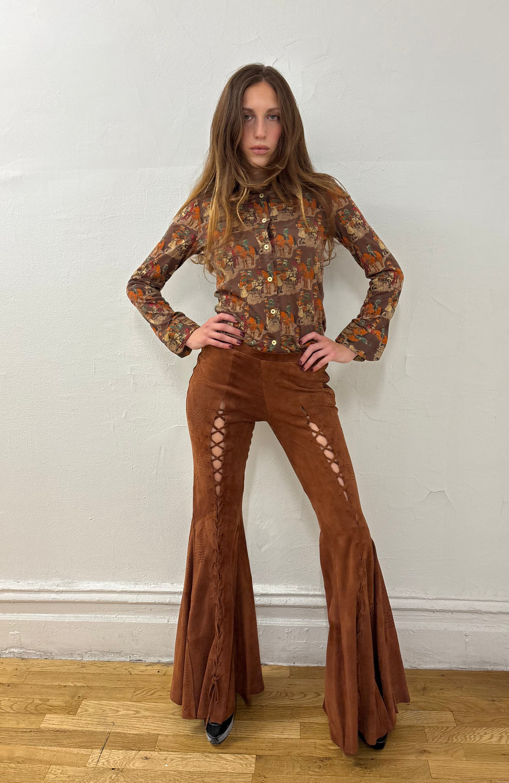 Bespoke Vintage Suede Pants