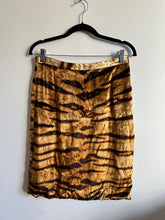 Load image into Gallery viewer, Dolce and Gabbana Velvet Animal Print Pencil Skirt
