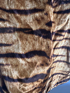 Dolce and Gabbana Velvet Animal Print Pencil Skirt