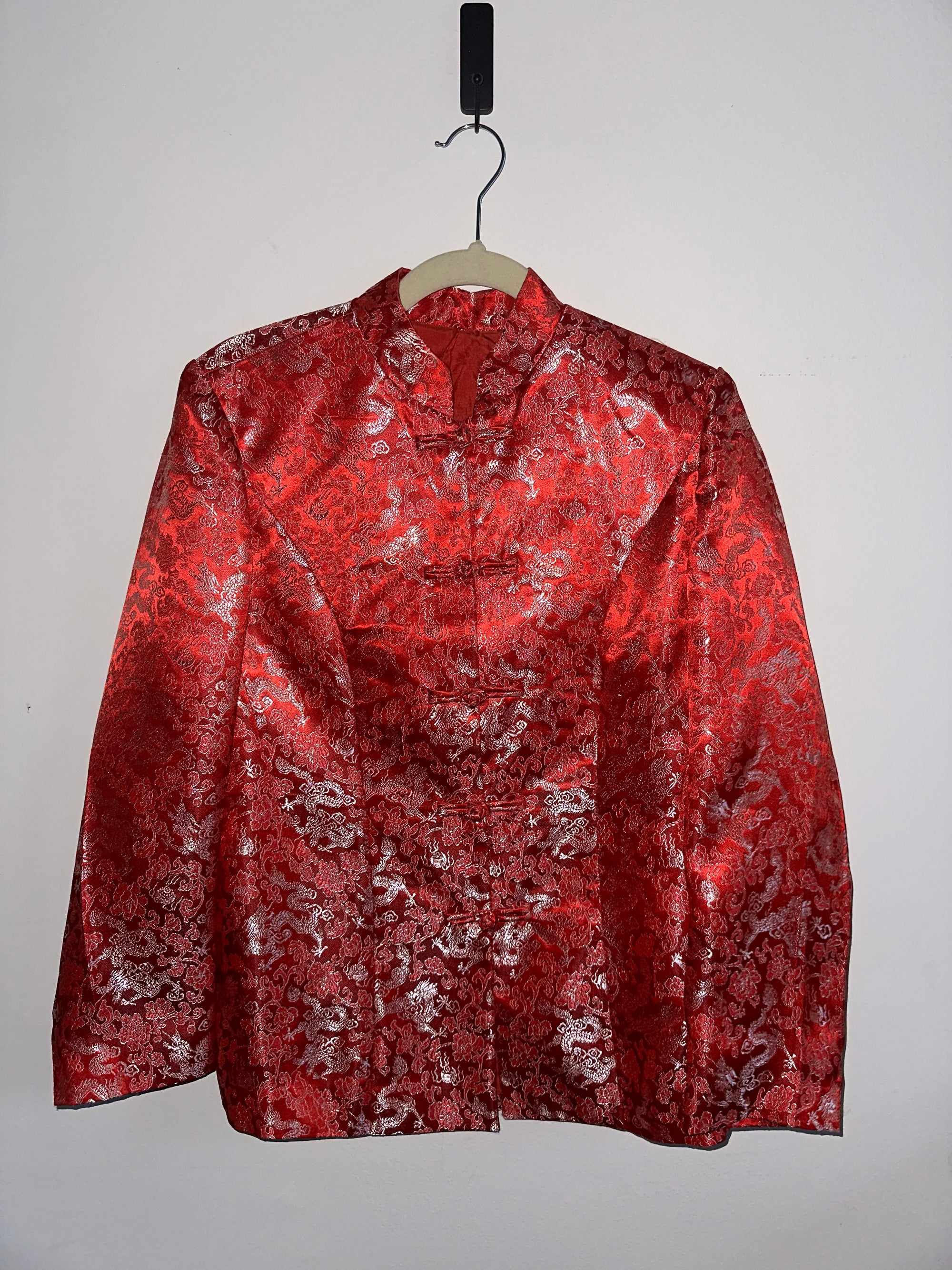 Silk Jacket with Frog Closures