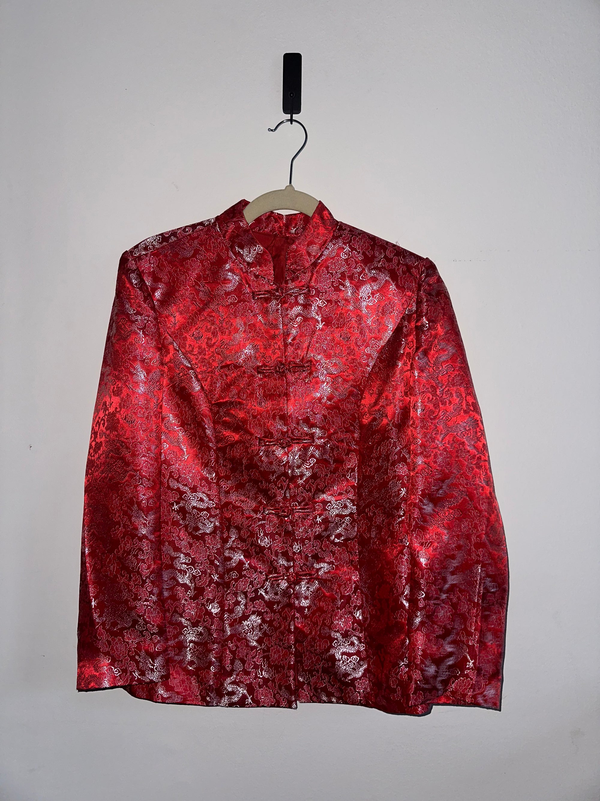 Silk Jacket with Frog Closures