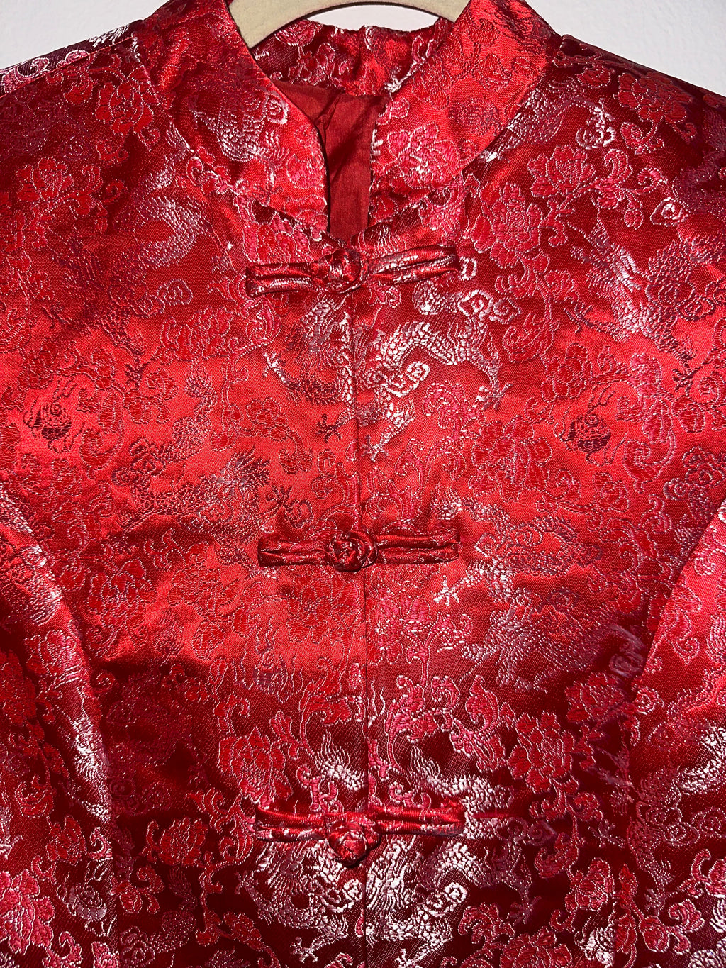 Silk Jacket with Frog Closures