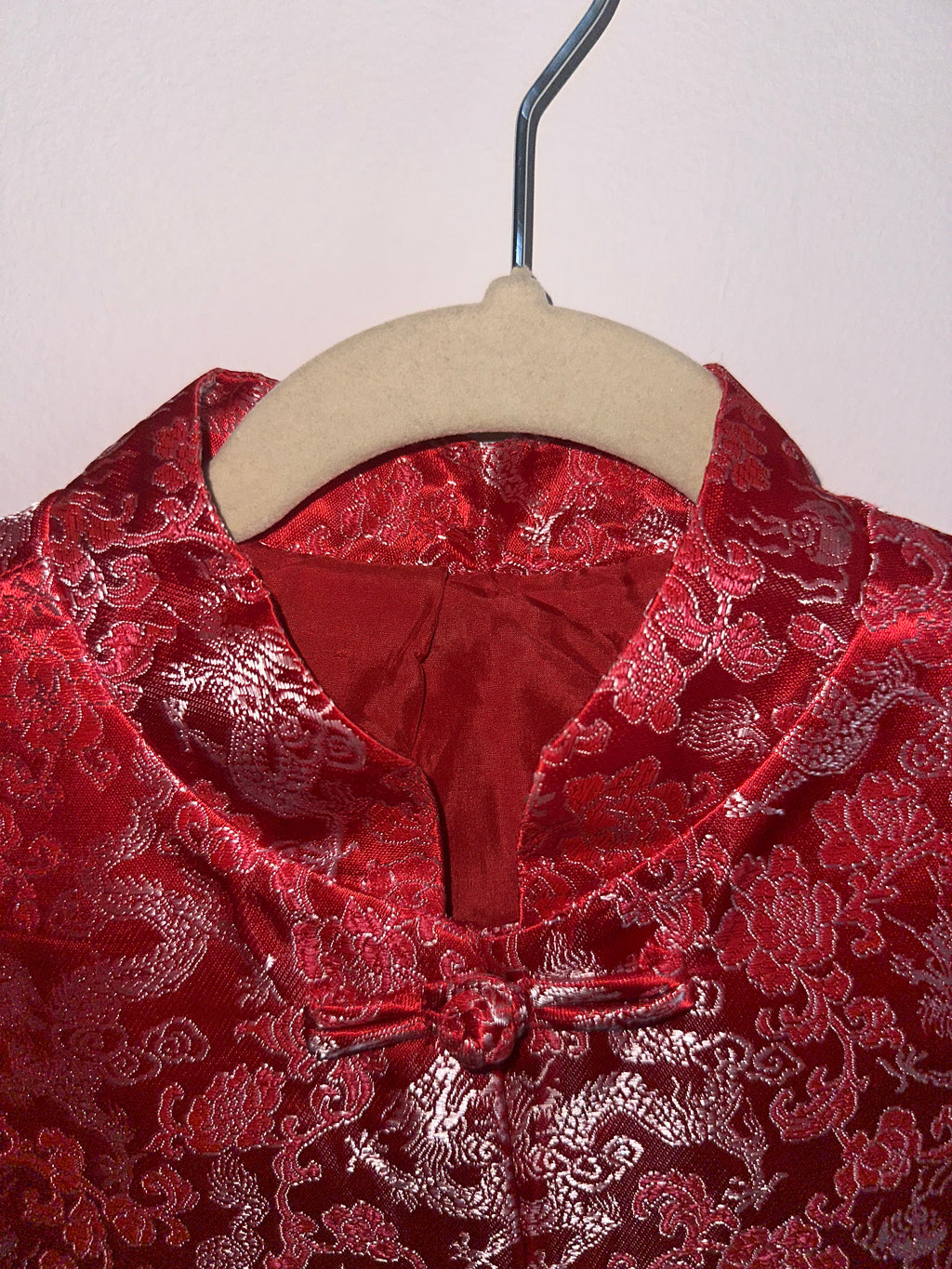 Silk Jacket with Frog Closures
