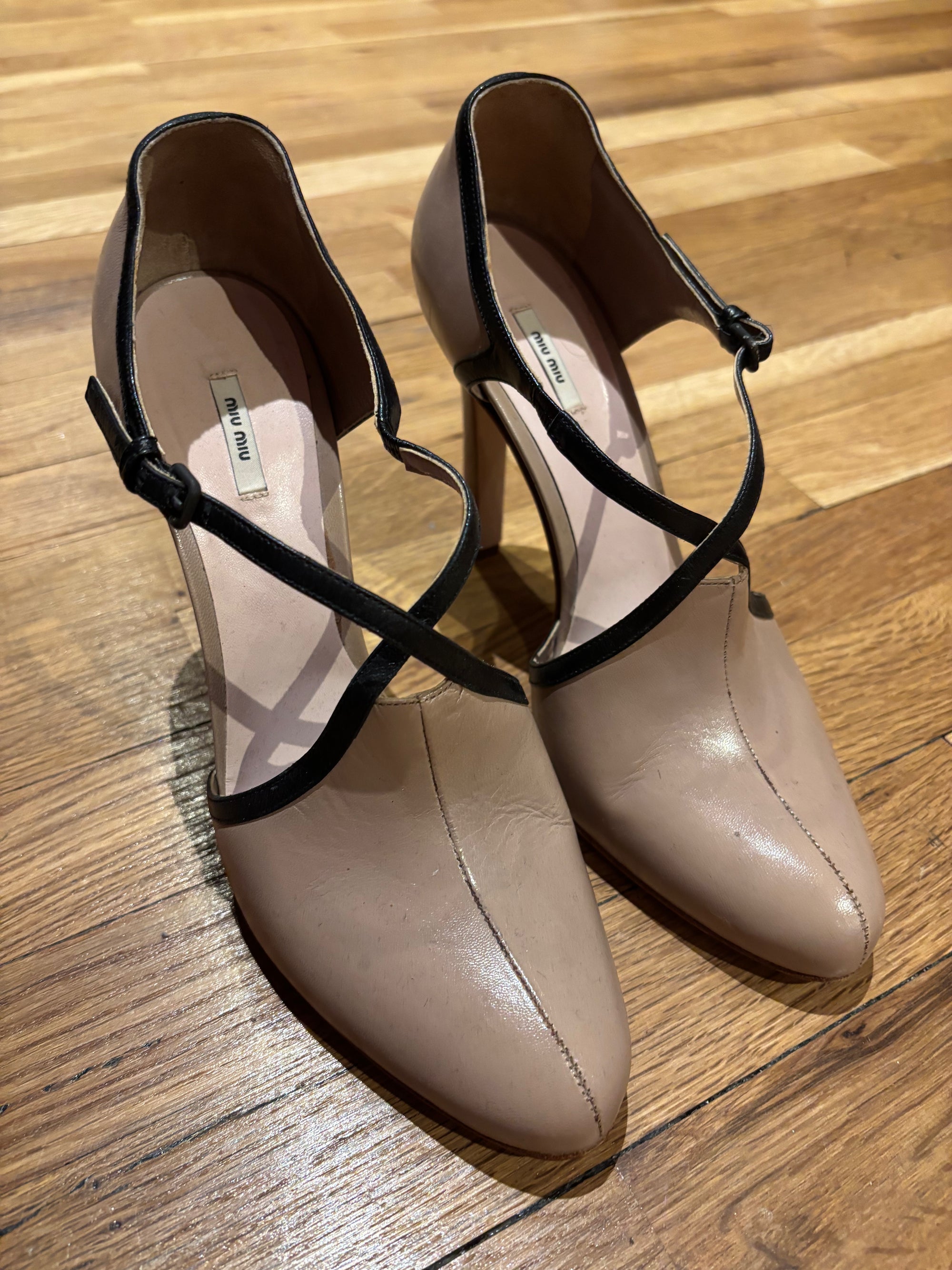 miu miu heels size 39.5