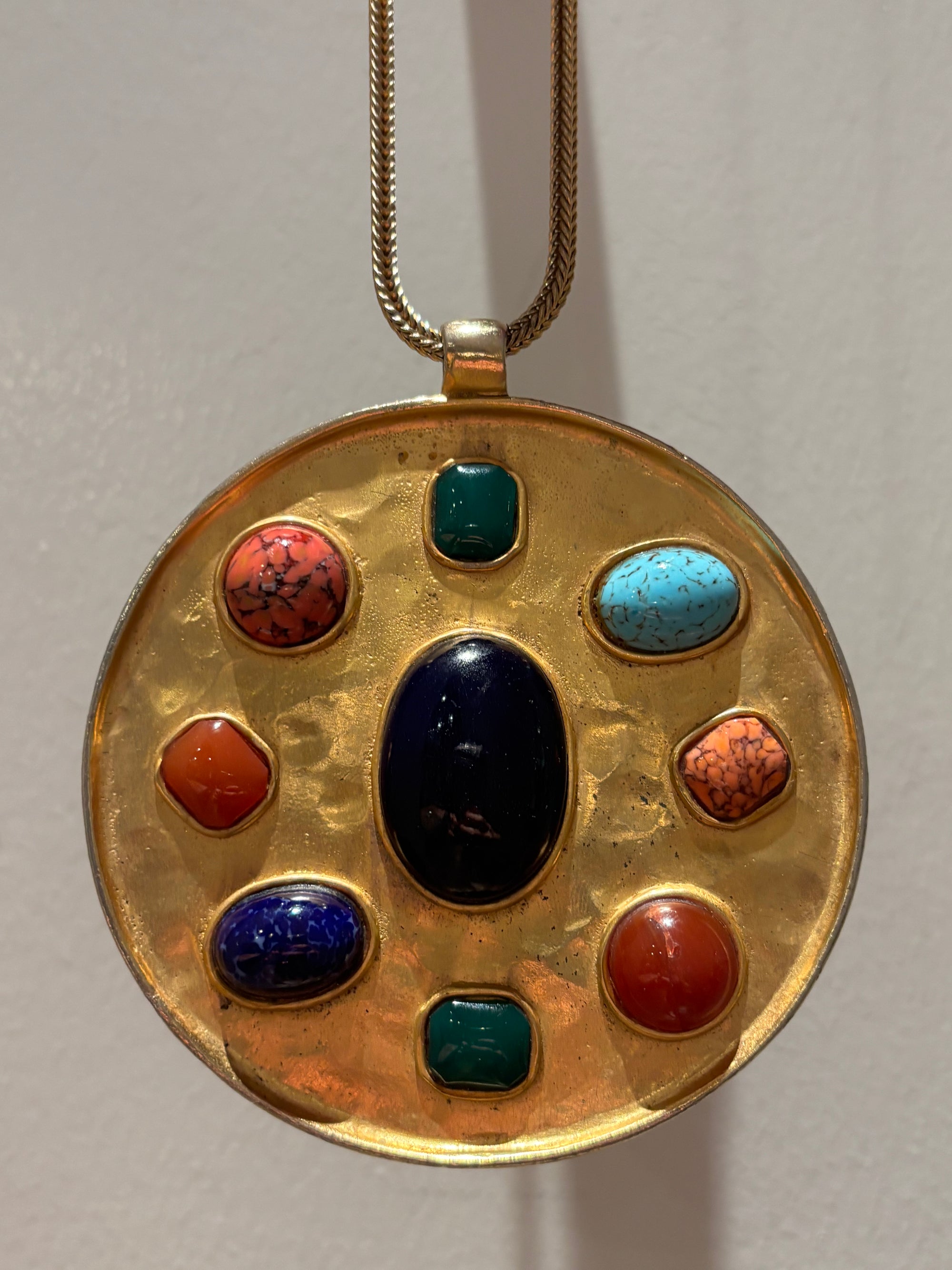 YSL by Robert Goosens Medallion Necklace