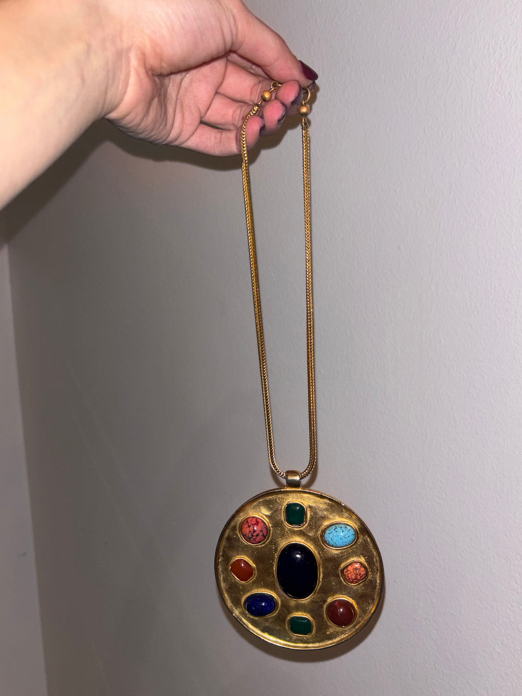 YSL by Robert Goosens Medallion Necklace