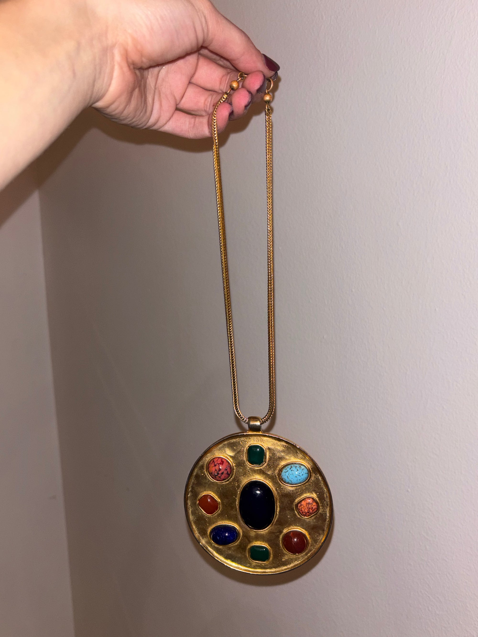 YSL by Robert Goosens Medallion Necklace