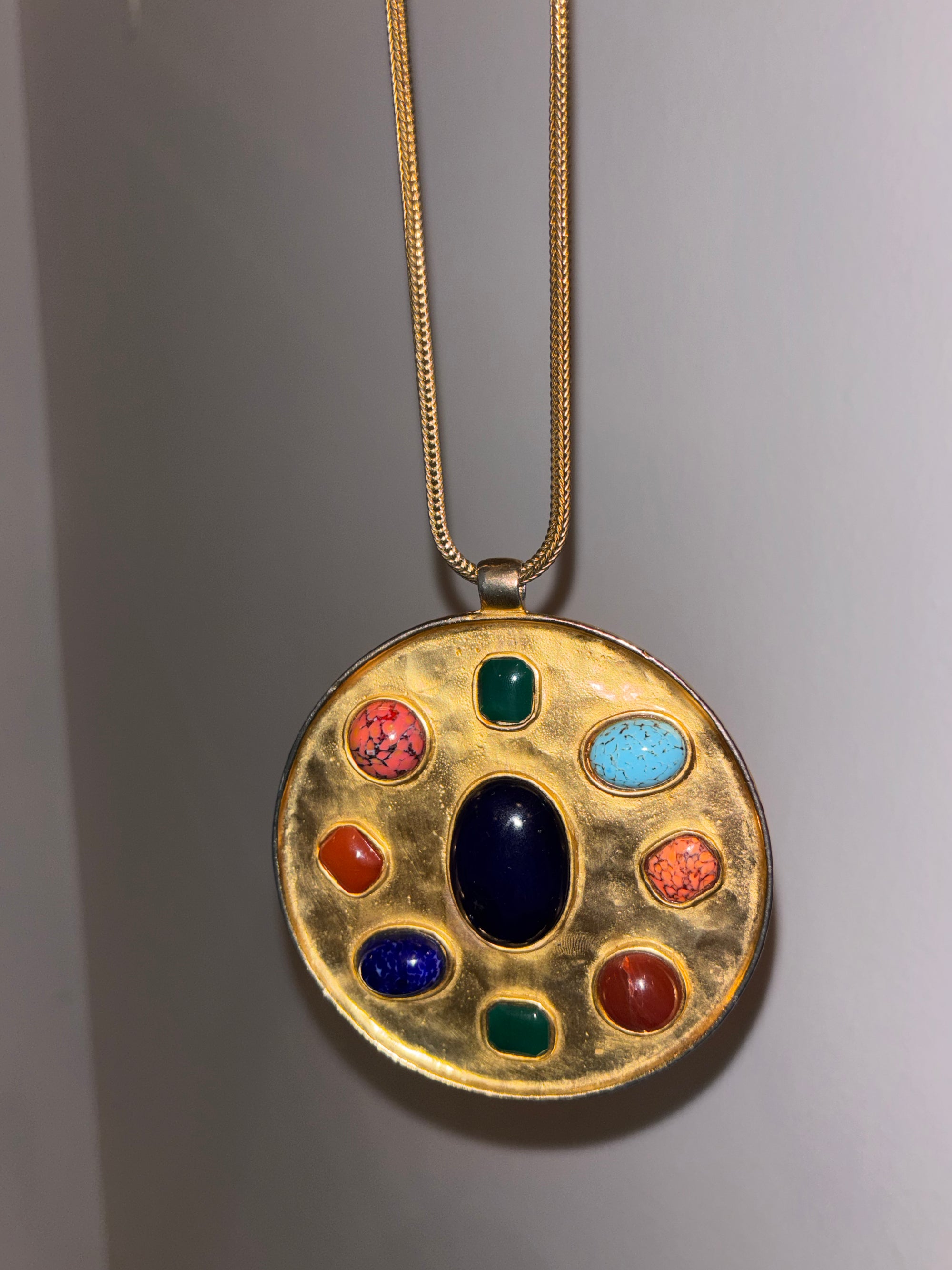 YSL by Robert Goosens Medallion Necklace