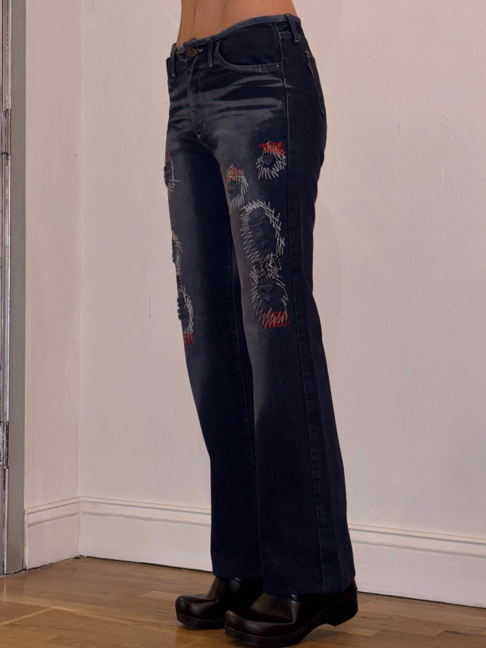 Roberto Cavalli Patchwork Denim