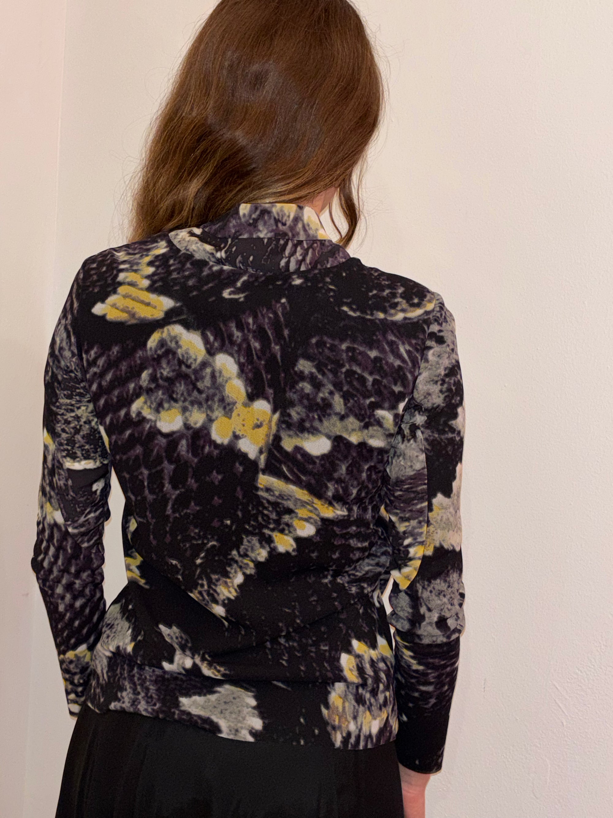 Vivienne Tam Mesh Long sleeve top