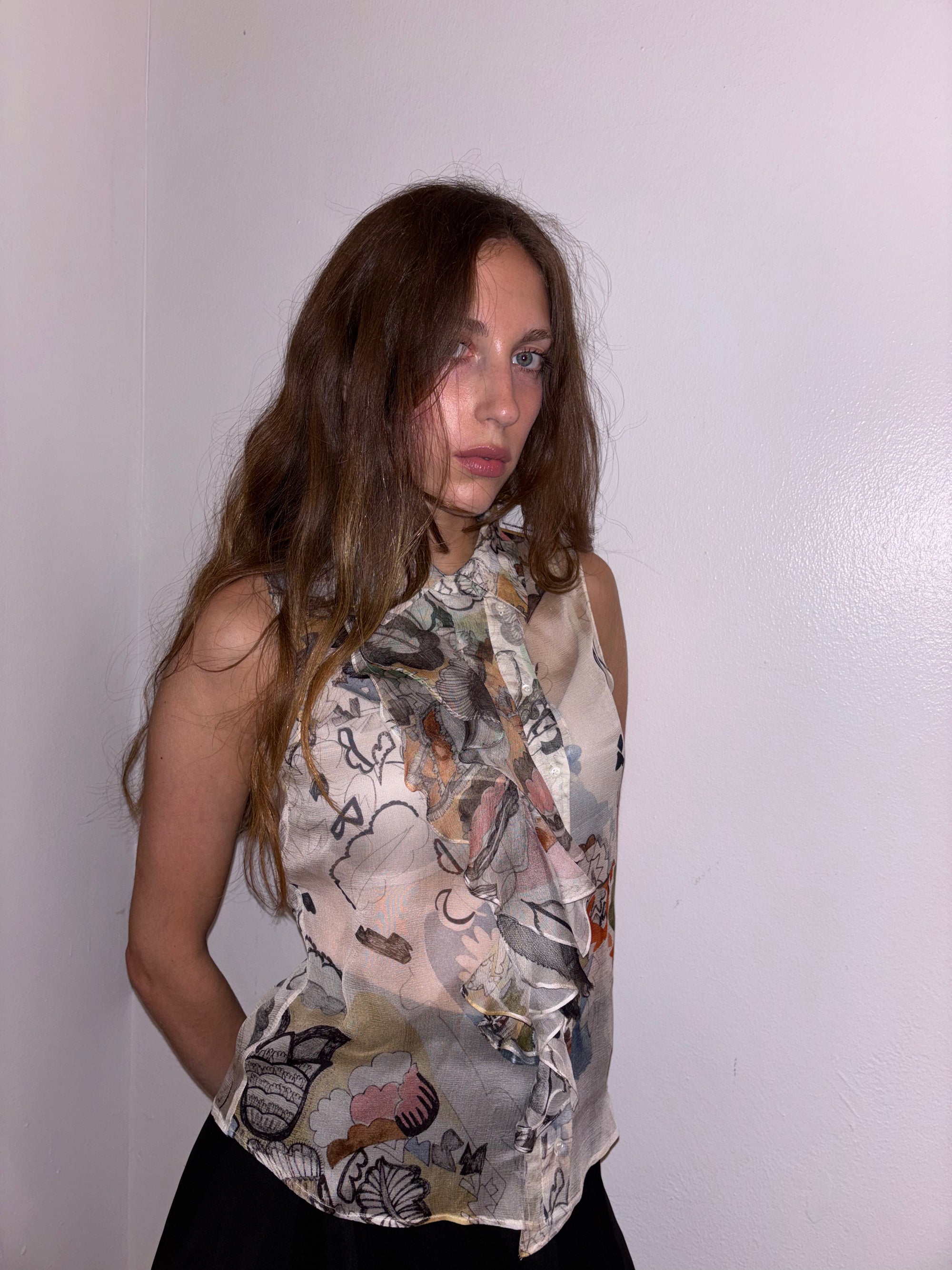 Chloe 2008 Fall RTW silk blouse