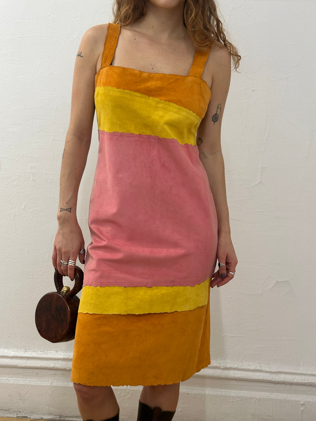60's Wooden Bag