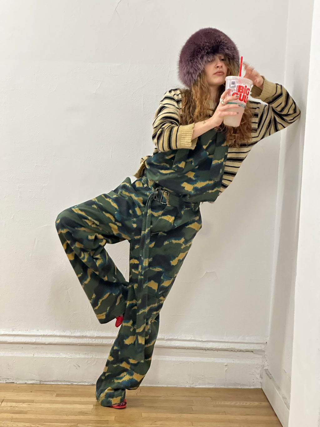 Dries Van Noten Camouflage Jumpsuit