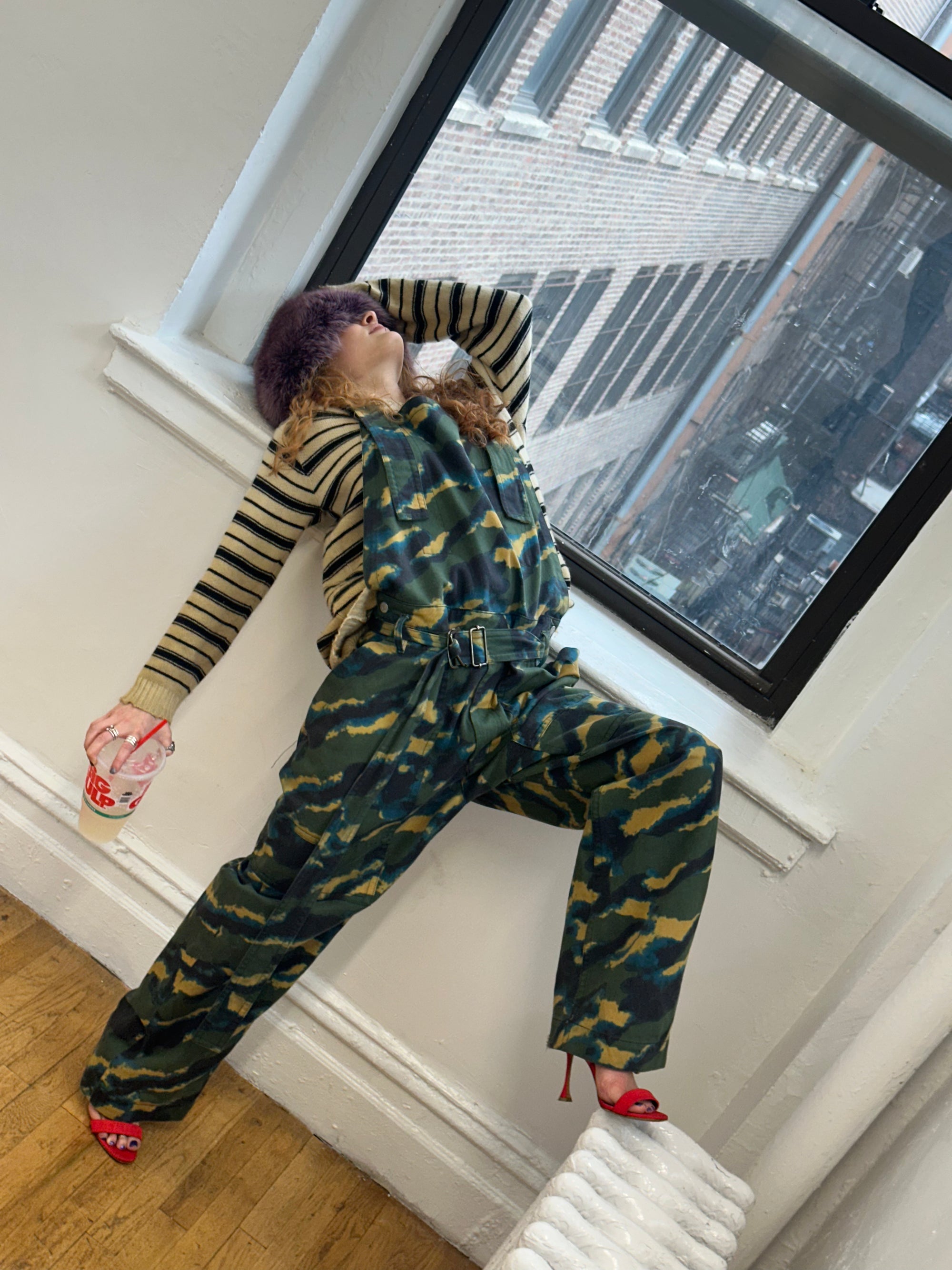 Dries Van Noten Camouflage Jumpsuit