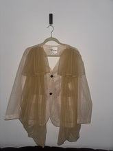 Load image into Gallery viewer, Noir kei Ninomiya Tulle Buckled Blazer
