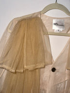 Noir kei Ninomiya Tulle Buckled Blazer