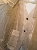 Noir kei Ninomiya Tulle Buckled Blazer