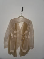 Noir kei Ninomiya Tulle Buckled Blazer