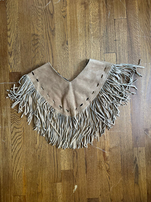 Suede Fringe Collar