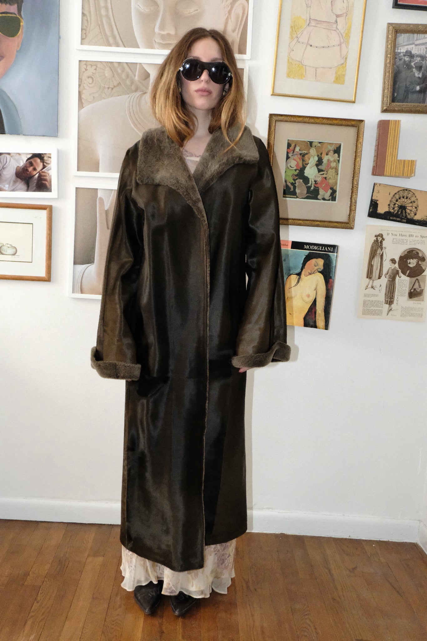 Valentino pony hair coat