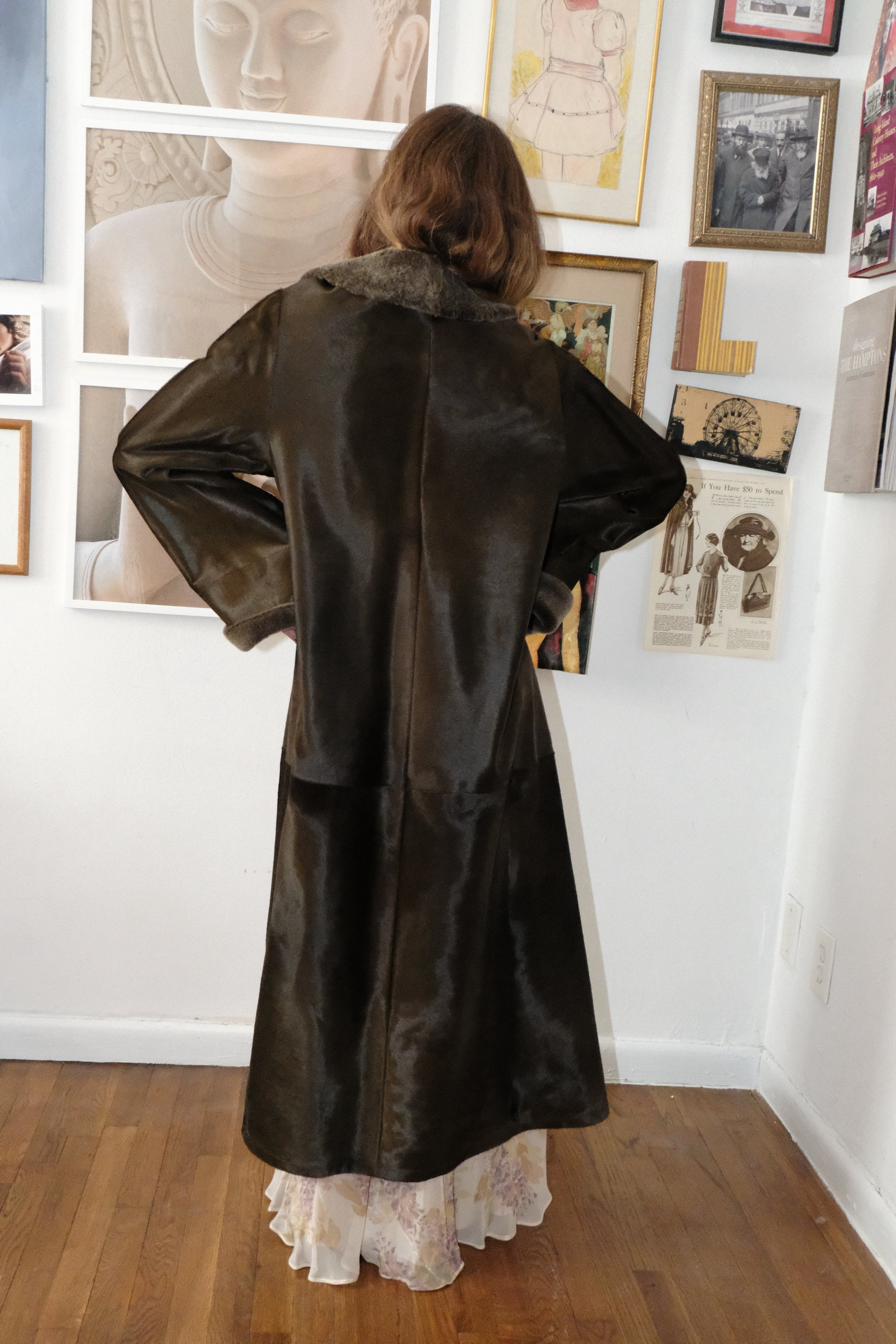 Valentino pony hair coat