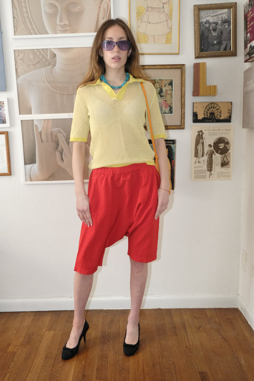 Comme Des Garcon drop crotch capris