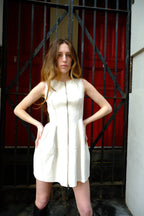 Alaia S/S 1990 Cream Tulip Dress