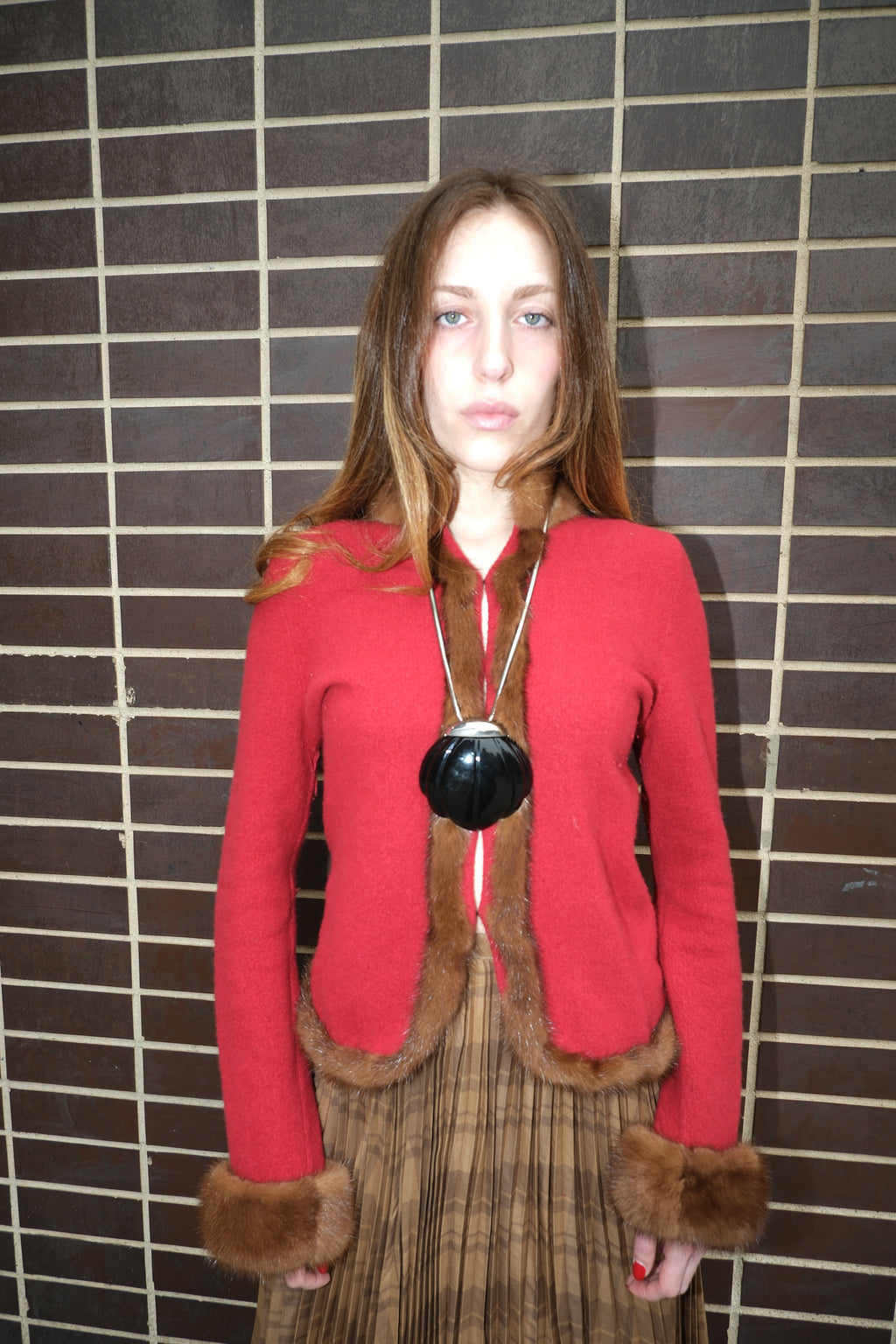 Bluemarine Mink Accented Sweater