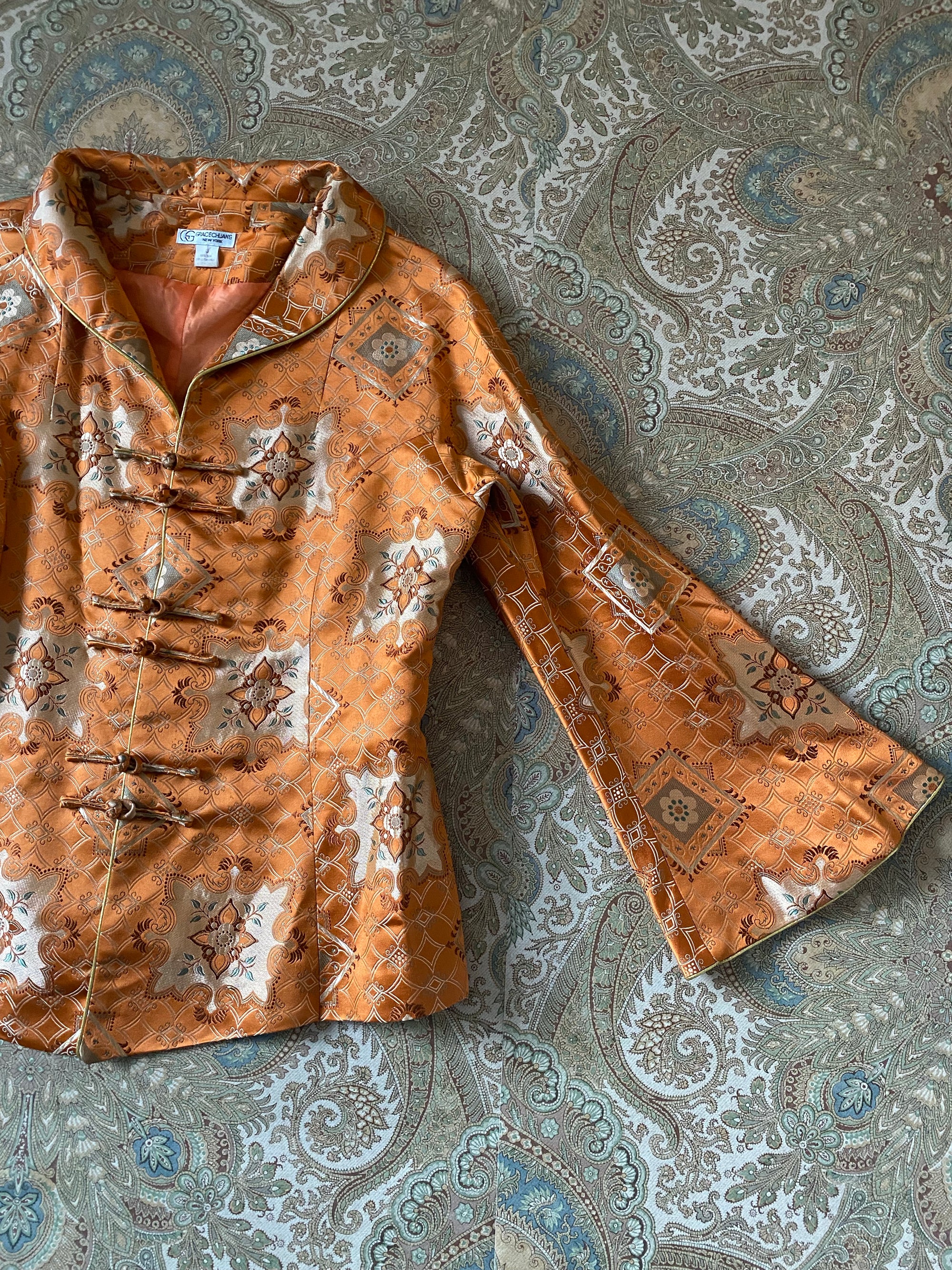 Silk Bell Sleeved blazer