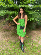 Load image into Gallery viewer, Aiden Mattox Silk Green Dress
