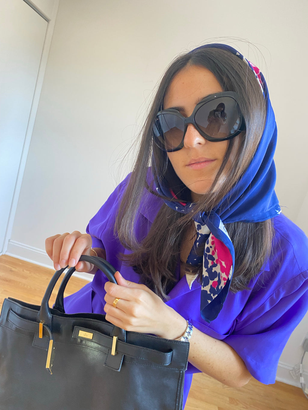 Tom ford for Gucci Black Leather Handbag